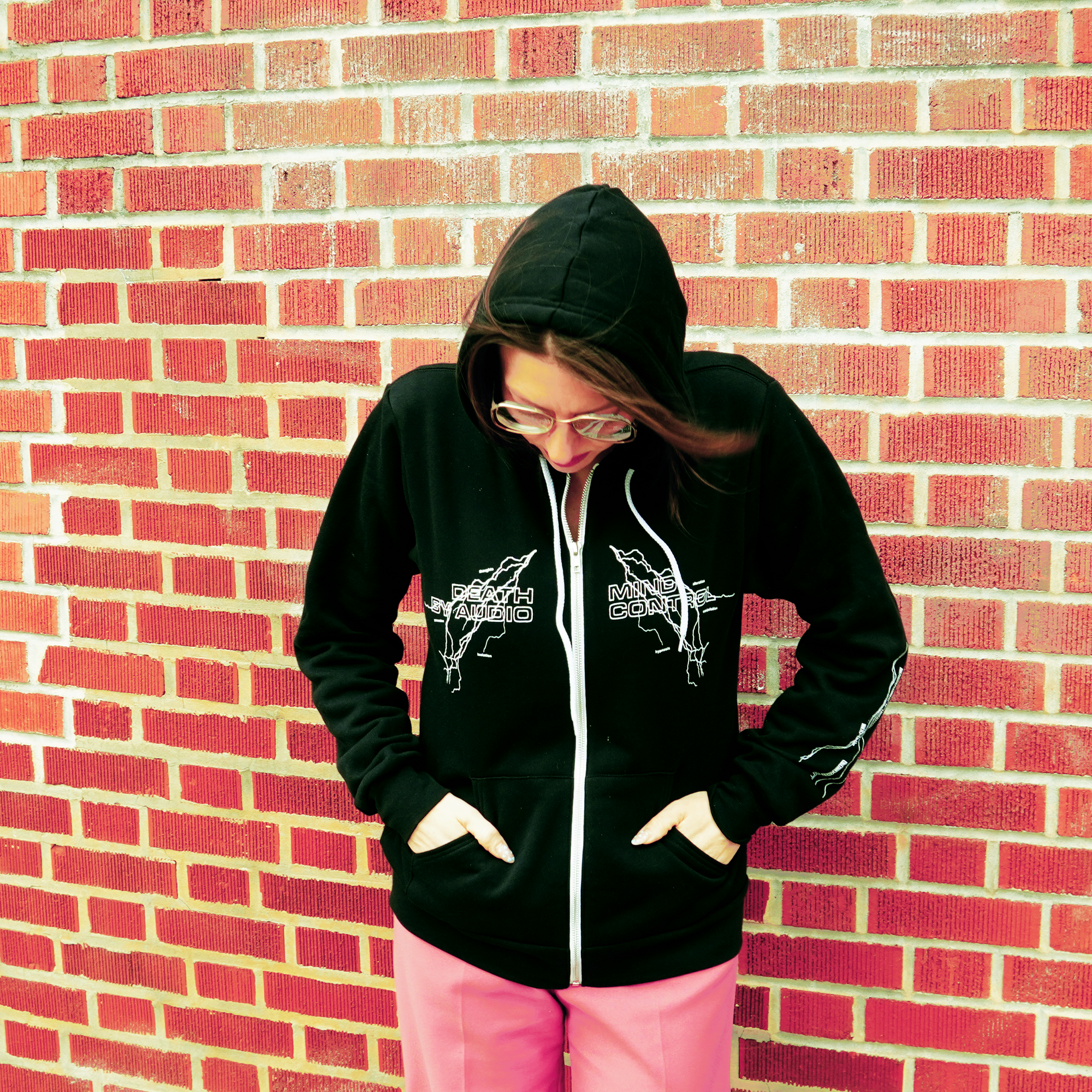 MIND CONTROL ZIP-UP HOODIE - Death By Audio MIND CONTROL ZIP-UP HOODIE - Death By Audio