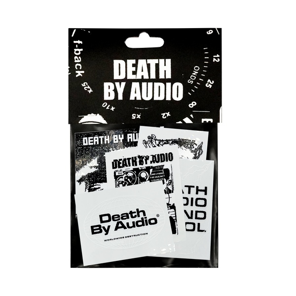 Death By Audio Sticker Pack: Clear/Black/White