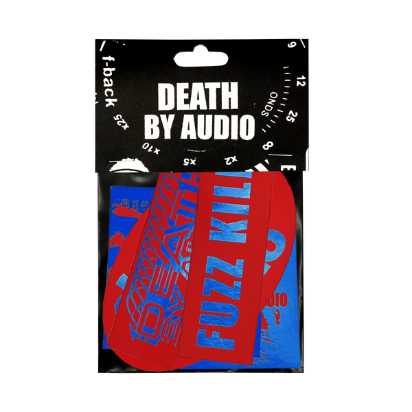 Death By Audio Sticker Pack: Blue/Red
