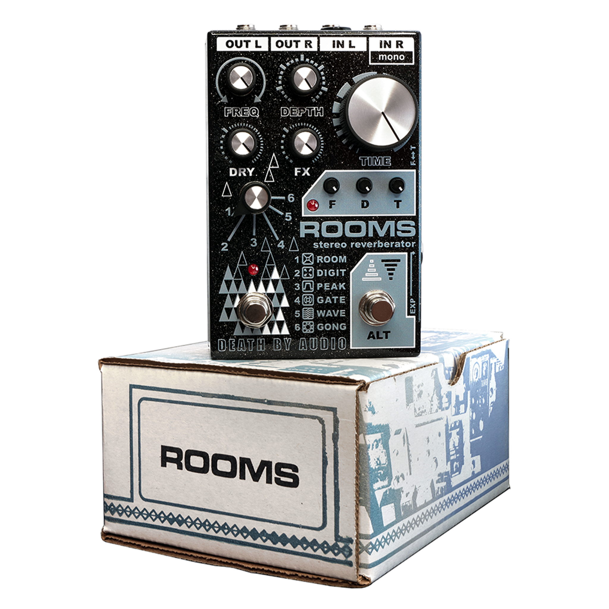 gated reverb pedal ROOMS
